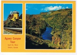 Ontario Postcard Sault Ste Marie Agawan Canyon Tour Multi View - £2.31 GBP