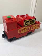 Lego Duplo Red Motorized Train Engine Passenger Locomotive Base cab tender crate - £31.17 GBP