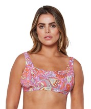 Jessica Simpson Bikini Swim Top Flower Child Mandarin Multi Size Large $56 - Nwt - £7.04 GBP