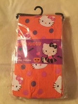 Size 7 10 Hello Kitty tights Sanrio orange polka dots stockings New - £7.99 GBP