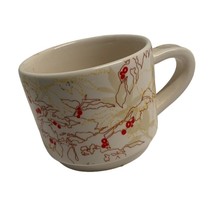 Starbucks Coffee Mug Cup 10 oz 2009 Cream Colored Orange Red Europe Map - £13.86 GBP