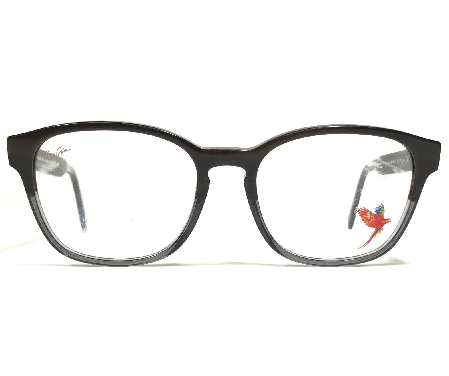 Maui Jim Brille Rahmen MJO2125-19B Brown Klar Grau Quadratisch 53-19-145 - $118.79