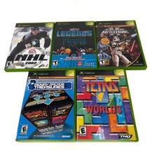 Lot of 5 Xbox Games Battlefront 2 Midway 3 NHL 02 Taito Tetris Worlds Tested - £15.52 GBP