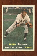 Vintage 1957 Baseball Card Topps #58 Ruben Gomez Pitcher New York Giants - £9.18 GBP