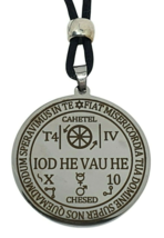 Archangel Cahetel Necklace Sigil Seal of Fortune Iod He Vau He Kabbalah Pendant - £10.46 GBP