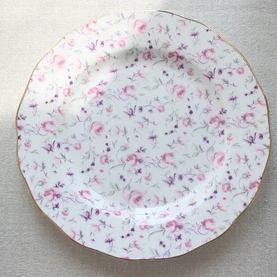 Bone China Coffee Cup Set Dessert Plate Sugar Bowl Cake Rack Milk 8 inch... - $119.20