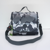 Kipling Kichirou Insulated Lunch Bag AC7256 Polyester Cool Camo Grey $54 NWT New - £36.04 GBP