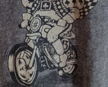 Lucky Brand Vegas Motorcycle King Of Spades Mens Shirt Size XL Gray  - £11.82 GBP