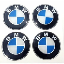 BMW Sticker Wheel Center Caps Rasin 60mm.( 6CM.) FITS OEM 1set Emblem Logo Decal - £18.76 GBP