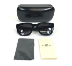 Coach Sunglasses HC8318 C3449 50028G Black Cat Eye Frames w Grey Gradient Lenses - $84.14