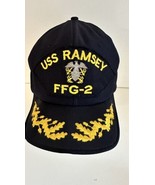USS Ramsey  FFG-2 Men&#39;s Baseball Cap Adjustable Snapback Hats USA - $34.57 CAD