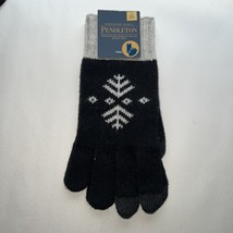Pendleton Lambswool Texting Gloves - Black Luminaria Size L/XL Unisex Wa... - $762.29 MXN