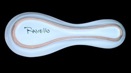 Ravello Hand Painted Spoon Rest Lemon Motif 9" Ceramic Italy Kitchen Decor image 5