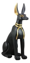 Large Egyptian Anubis Dog Statue 21.25&quot;Tall God Of Afterlife And Mummification - £104.47 GBP