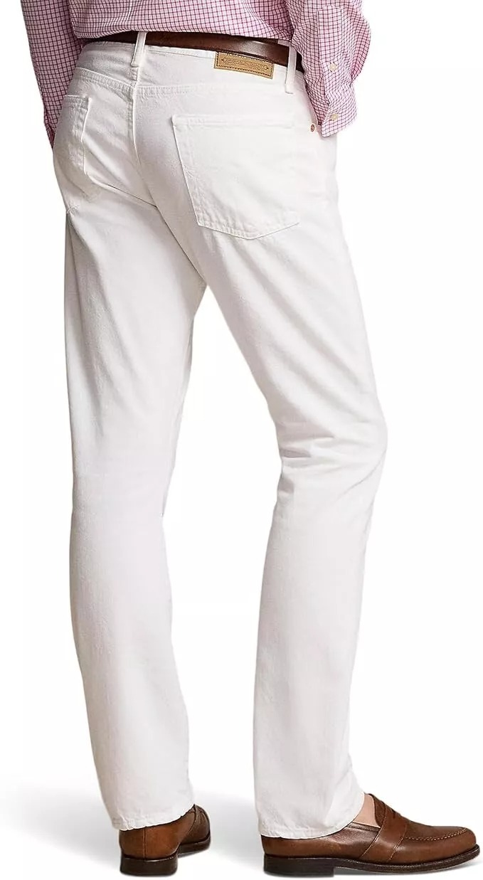 Polo Ralph Lauren Jeans Men's 40x32 Deckwash White Varick Slim Str Garment-Dyed Item image 3