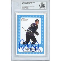 Rob Blake Los Angeles Kings Auto 2000 Topps Heritage Autograph Card Beckett LA - £62.64 GBP