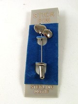 1980&#39;s - 1990&#39;s Sterling Big Apple Little Apple Stick Pin New Old Stock ... - £11.73 GBP
