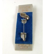 1980&#39;s - 1990&#39;s Sterling Big Apple Little Apple Stick Pin New Old Stock ... - £11.98 GBP