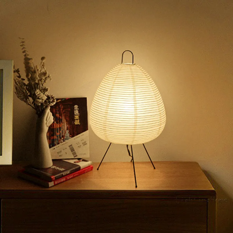 Kari wabi sabi yong table lamp printed rice paper lamp bedroom desktop decoration table thumb200