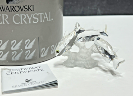 Swarovski Crystal Three South Sea Fish Figurine 7644 NR 057 000 w Box Mint - $87.12
