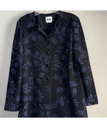 Leslie Fay sparkle floral button-down jacket size 10 - $15.68
