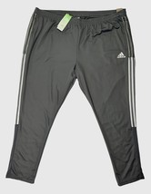 Men TIRO 21 Pants Football Soccer Tapered Leg Regular Fit Dark Gray Anklezip 4XL - £32.37 GBP