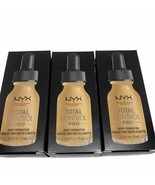 3 NYX Professional Makeup Total Control Pro Drop Foundation TCPDF15 Carm... - £9.67 GBP
