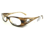 Miu Eyeglasses Frames VMU05C 3AM-1O1 Clear Brown Horn Crystals 50-16-135 - $139.61