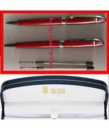 Bill Blass Pen &amp; Pencil Set RED with Refills in Navy Blue Box ~NOS~ Quik... - $27.01 CAD