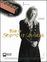 Jennifer Batten Signature JB Junior Seymour Duncan Guitar Pickup 2000 ad print B - £3.38 GBP
