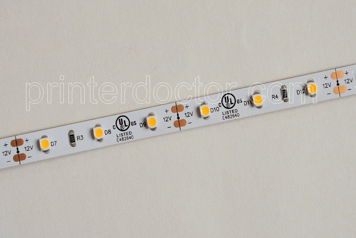 16.4ft 5050 Epistar Warm White LED Strip - 3200K, CRI 90, UL Listed - Printerdoctor