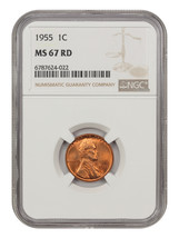 1955 1C Ngc MS67RD - £528.53 GBP