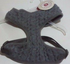 Heritage Pets Adjustable Gray Cable Knit Dog Harness, Medium - £10.13 GBP