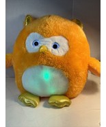 Hug Me Light Up Stuffed Animal Plush Soft Orange Owl 14&quot; Tall Ages 3+ Cl... - £7.46 GBP