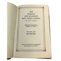 The Worlds One Hundred Best Short Stories Vol 10 Humor Grant Overton 192... - $10.49