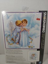 Dimensions Counted Cross Stitch Kit Angel Kisses 35134 opened package no needle - £15.56 GBP
