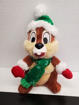 Disney Parks Chip 8 Inch Plush wearing Winter Wear - Chip &amp; Dale - £10.77 GBP