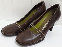 LISA NADING Brown Dress Shoes Heels LARS Chestnut Leather Pumps Sz 6 US ... - £22.41 GBP