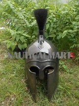 Roman Greek Corinthian Helmet W/ Black Plume By Nauticalmart - £140.96 GBP