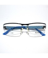 X-IDE BUDD C4 Eyeglasses Men&#39;s Square Half Rim Semi-Rimless Frame Blue +... - $201.38 CAD