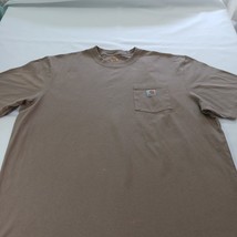 Carhartt Original Fit Men's Brown Logo Graphic Short Sleeve Pocket T-Shirt Sz XL image 12