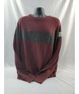 Men&#39;s Colombia Maroon Gray Wool Blend Sweater XL  - $53.99 CAD