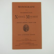 Monograph of the Washington National Monument Harvey Judd Detweiler Antique 1885 - £79.92 GBP
