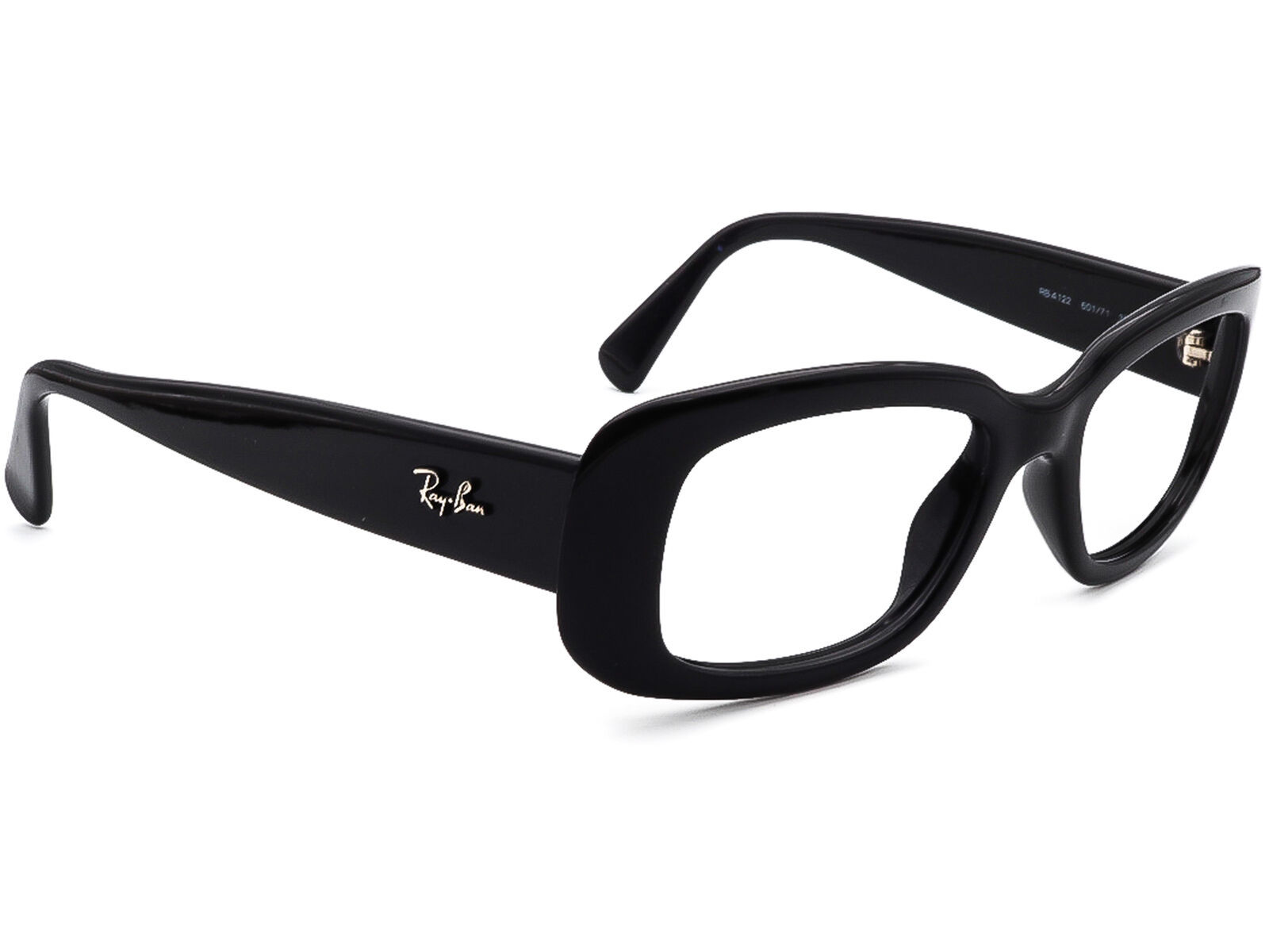 Primary image for Ray Ban Sunglasses FRAME ONLY RB 4122 601/71 Black Square Italy 50[]17 130