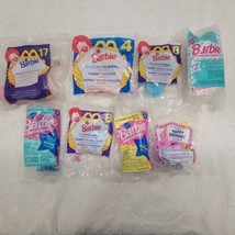 SEALED McDonald’s Happy Meal Barbie Figurines Toys Prizes Set Of 7 1990&#39;s  - £7.58 GBP