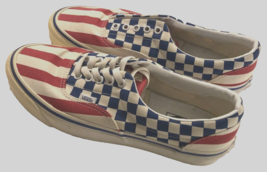 Vans Style 95 Off Wall Red White Flag Checker Sneakers 507452 Low Top Me... - £33.22 GBP