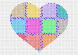 Pepita Needlepoint Canvas: Heart Love to Stitch, 10&quot; x 7&quot; - $50.00+