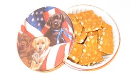 Old Fashioned Peanut or Pecan Brittle Gift Tin (Peanut Brittle) 1.5 Lb. ... - £19.54 GBP
