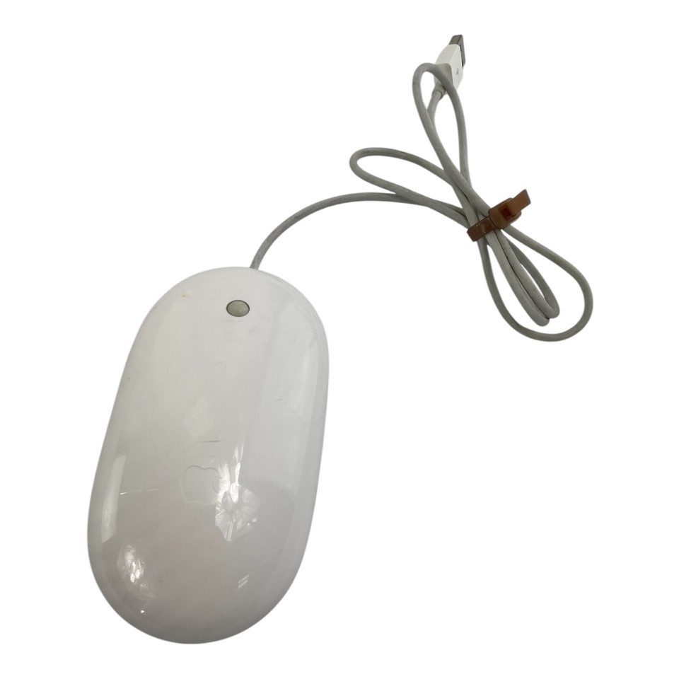 Classic Genuine OEM Apple USB Wired Optical Mouse Model A1152 White - $8.90