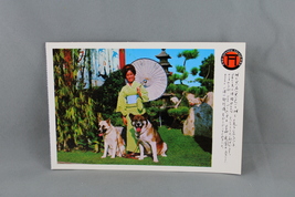 Vintage Postcard - Japanese Village Buena Park Akita Dogs - Continental ... - £11.77 GBP